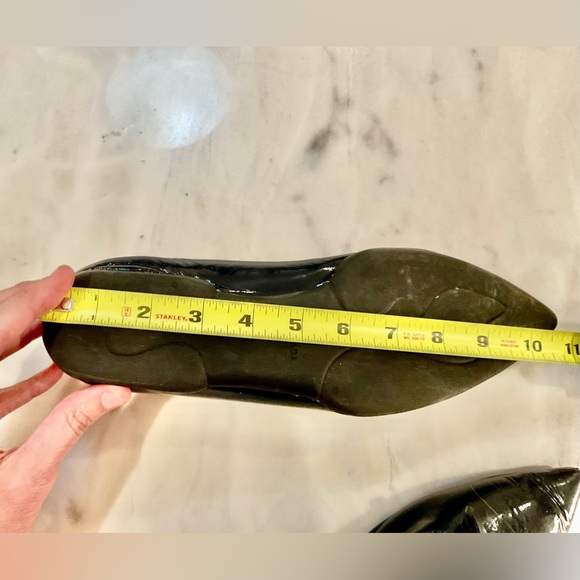 Prada Women's Navy Patent Leather ballet slippers - Picture 12 of 13